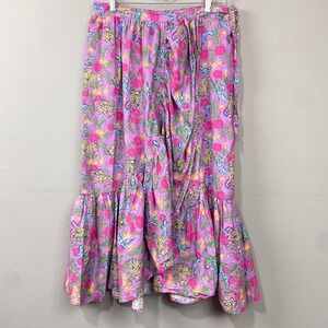 The‎ Tiny Tassle Midi Wrap Skirt Size 2XL Floral Leopard Safari Charleston SC